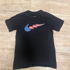 Nike Black Tee with Flag logo